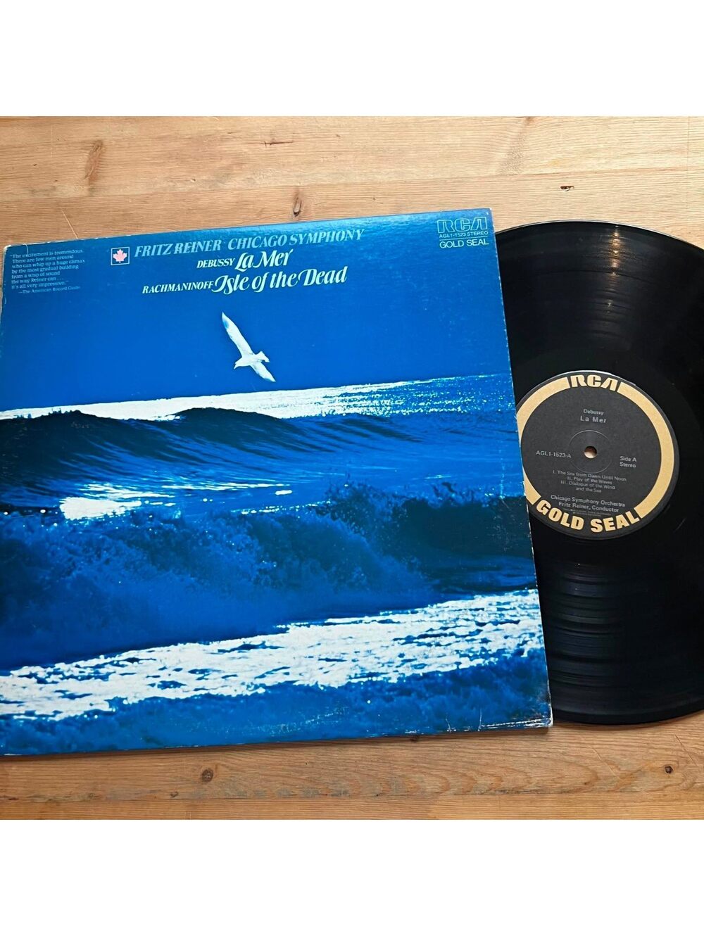 Fritz Reiner Chicago Symphony - Debussy La Mer 33rpm VG+ VR20